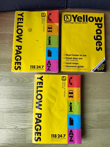 Yellow pages telephone - pages,