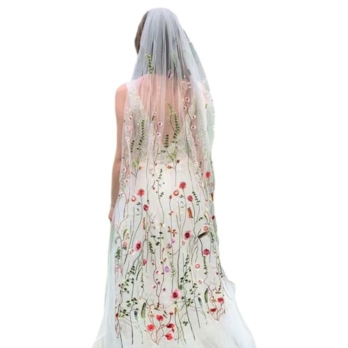 Garden wedding veils 145cm - veils,
