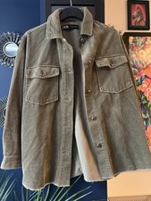 Zara Green Cord Jacket/Shirt/Shacket S
