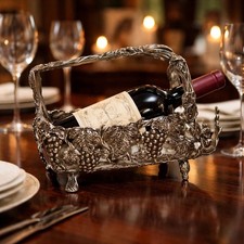 Vintage hand made metal wine
