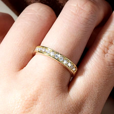 Half eternity sterling silver - half,