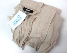 LADIES DKNY PALOMINO SCARF WITH EYELASH FRINGE ONE SIZE  (1002)*