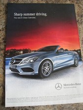 SHARP SUMMER DRIVING E-CLASS CABRIOLET MERCEDES BENZ ADVERT A4 FILE 25