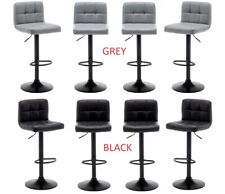 Set of 4 Bar Stools , Black or