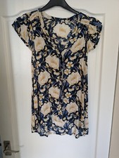 Fat face Blue Patterned Top 