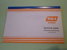 BSA BANTAM D7 & D7 DE LUXE SPARE PARTS BOOK CATALOGUE 00-5124