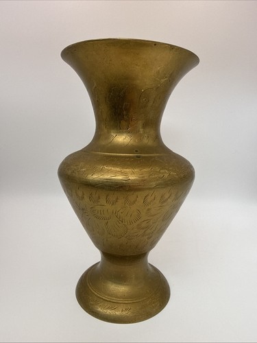 Vintage indian brass - indian, etched