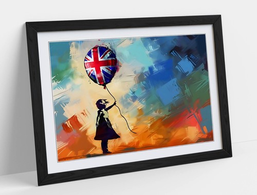 Banksy union jack balloon - banksy,