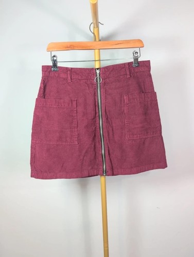 Topshop moto burgundy - burgundy, corduroy