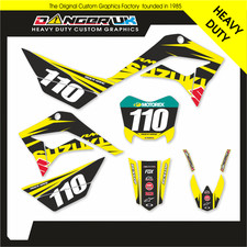 STOMP 110 JUICEBOX MINI PIT BIKE GRAPHICS DECALS STICKERS CUSTOM NAME NUMBER