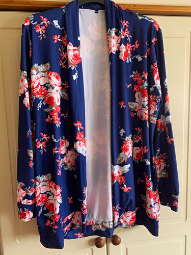 Women navy floral open - navy,