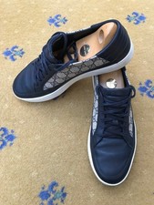 Gucci Trainers Sneaker Shoes Monogram Blue Low Top Canvas Mens UK 10 US 11 EU 44