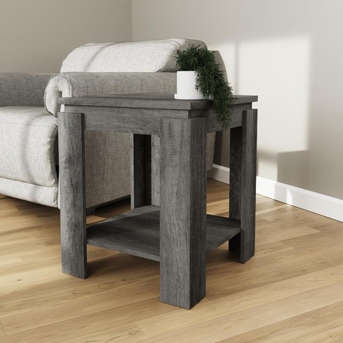 Grey lamp table side end - grey,