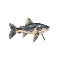 Short nosed pike fish - pike, decal