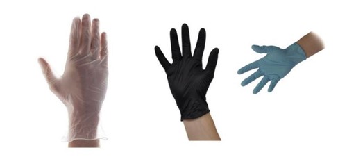 100 disposable vinyl gloves - 100,
