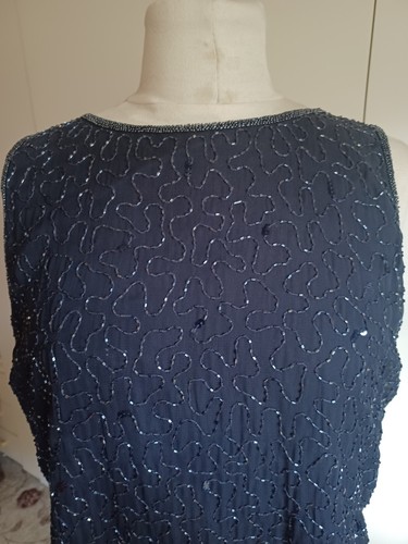 Beaded shift dress richards - beaded,