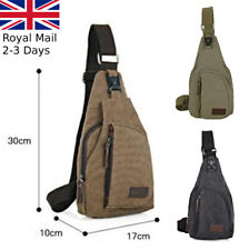 Quality Men Canvas Vintage Messenger Shoulder Chest Bag Military Sling Travel
