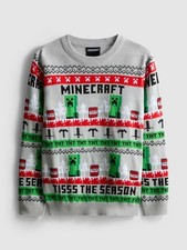 5-15yrs | Minecraft Christmas Jumper new with tag winter warm Primark 