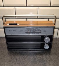 Vintage 1969 Rare Alba Transistor Radio | LW/MW/BS | Made In England| UNTESTED