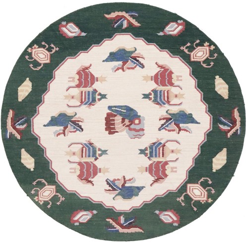 7x7 dhurrie needlepoint - 7x7,