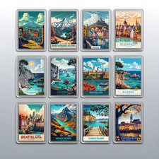 Acrylic Travel City Holiday