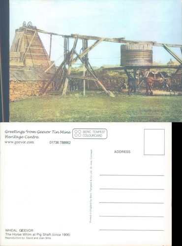 Geevor tin mine horse whim - geevor,