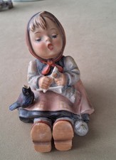 Vintage Goebel Hummel Figurine "Happy Pastimes" also Known As "The Knitter"