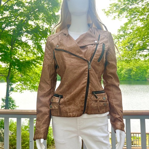Miss sixty brown leather moto - sixty,