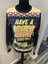 Only Fools & Horses Lovely Jubbly Christmas Sweater Jumper Size S Chest 38