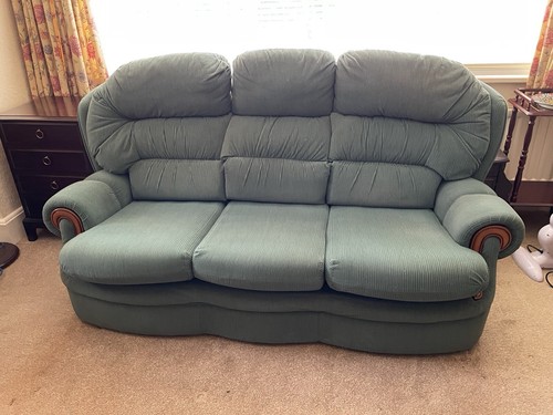 Seater settee and chairs - and,
