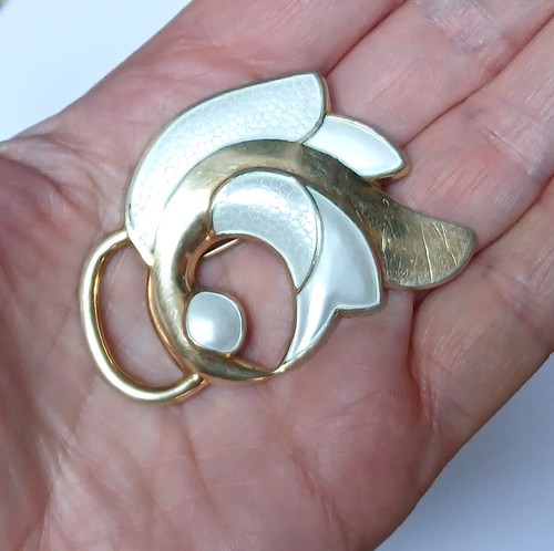 Vintage sterling silver enamel