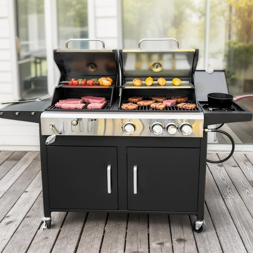 Dual fuel bbq grill propane - bbq,