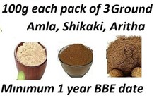 Pack of 3 Ground Amla, Reetha