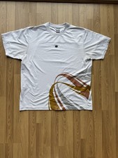 Vintage 00s Nike TN Swirl Top XXL Mens White Gold Y2K T Shirt