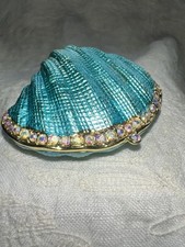 Blue Shell Bejewelled Enamel