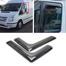 PAIR FOR FORD TRANSIT MK6 MK7 L SHAPE WIND RAIN SUN GUARD DEFLECTORS 2000-2013