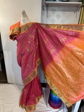 Women’s Colourful Silk Katan Saree with Blouse Piece