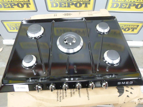 Smeg gas hob black - smeg,