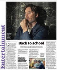 Cillian Murphy Interview Steve Drama Netflix TV T Ullman News Clipping Sept 2025