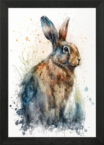 Rabbit watercolor painting - rabbit,