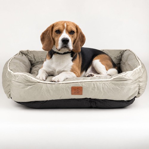 Paw bed medium - bed, beige