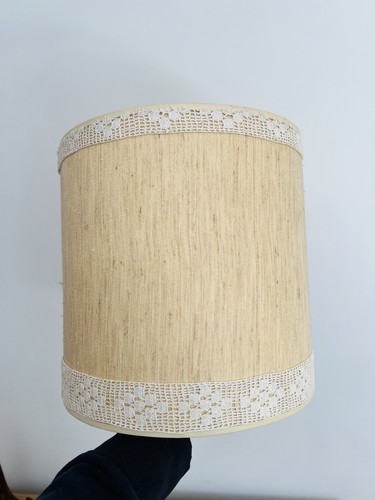 Vintage 1970s drum lampshade - vintage,