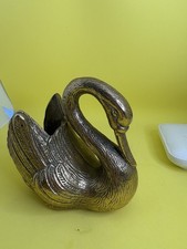 Vintage Brass Swan