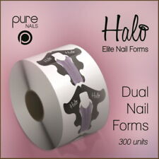 Pure Nails Halo Dual Nail Sculpting Forms Acrylic Tips UV Gel - Roll Of 300