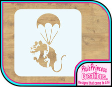 Banksy J Paratrooper Rat Mylar