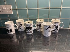 Set of 6 Felix Cat Design Mugs Gift Present Exc Cond Collectable Gift Present