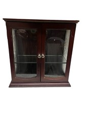 Vintage Wood & Glass Curio