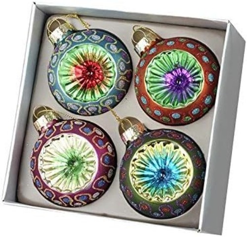 Vibrant set dimpled glass - of, 4