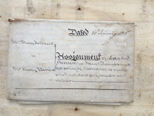 Old deed on vellum dated 20 jan 1816
