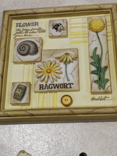 Plaque hand painted wall - m&s,